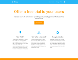 trialy.io screenshot