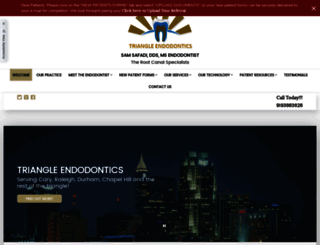 triangle-endodontics.com screenshot