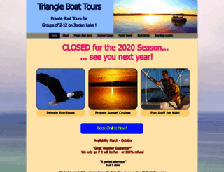 triangleboattours.com screenshot