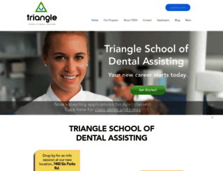 triangledentalassisting.com screenshot