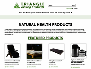 trianglehealing.com screenshot