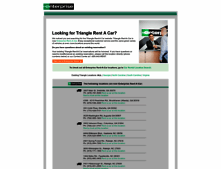 trianglerentacar.com screenshot