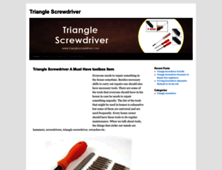 trianglescrewdriver.com screenshot