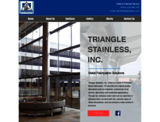 trianglestainless.com screenshot