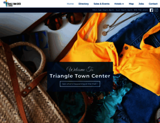 triangletowncenter.com screenshot