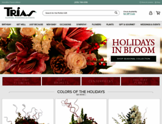 triasflowers.com screenshot
