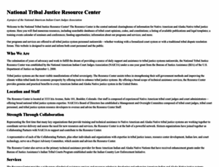 tribalresourcecenter.org screenshot