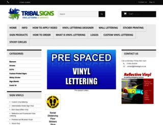 tribalsigns.co.uk screenshot