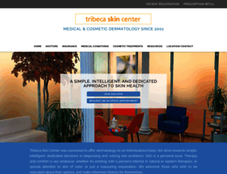 tribecaskincenter.com screenshot
