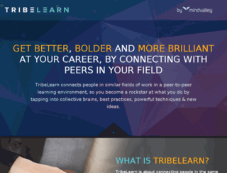 tribelearn.mvedit.com screenshot