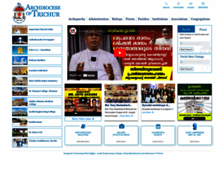trichurarchdiocese.org screenshot