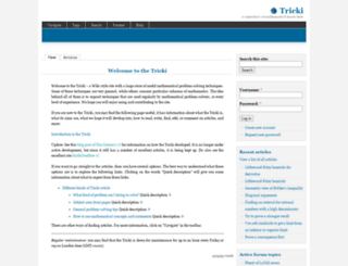 tricki.org screenshot
