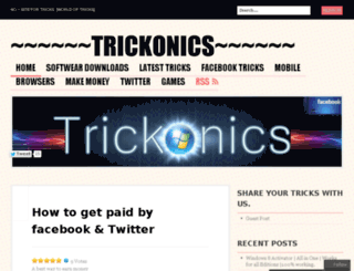 trickonics.wordpress.com screenshot