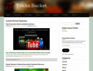 tricksbucketsdotcom.wordpress.com screenshot