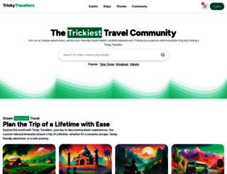 trickytravellers.com screenshot