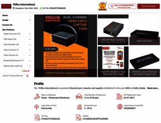 tricomindia.in screenshot