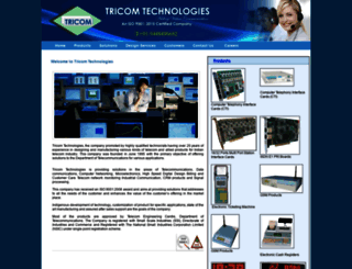 tricomtech.co.in screenshot