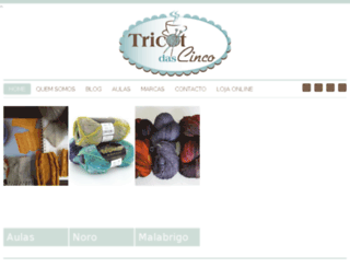 tricotdascinco.pt screenshot