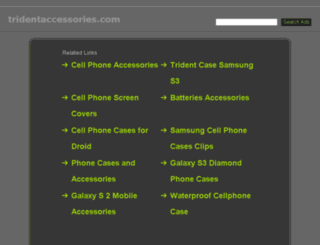 tridentaccessories.com screenshot