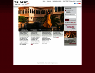 tridentprivilege.com screenshot