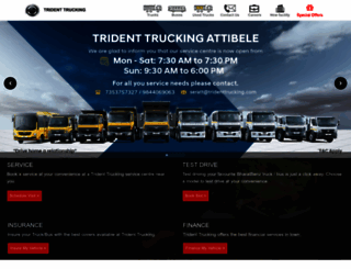tridenttrucking.com screenshot
