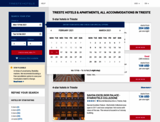 triestehotelsweb.com screenshot