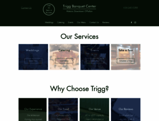 triggbanquetcenter.com screenshot