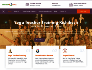 trigunayogaindia.com screenshot