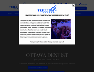 trilliumdental.ca screenshot
