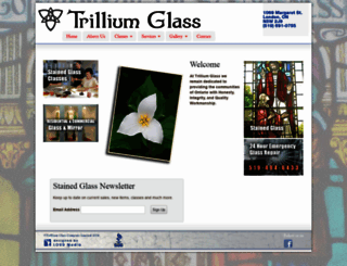 trilliumglass.ca screenshot