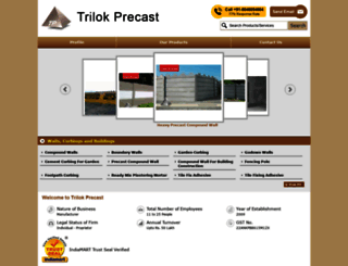 trilokprecast.com screenshot