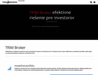 trimbroker.cz screenshot