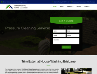 trimexternalhousecleaners.com.au screenshot
