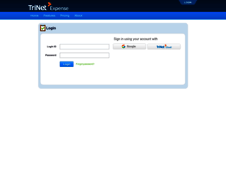 trinetexpense.com screenshot