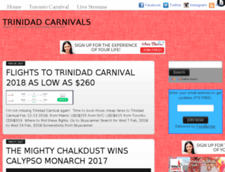 trinidadcarnivals.com screenshot