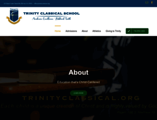 trinityclassical.org screenshot