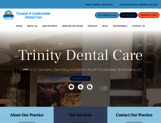 trinitydentalcares.com screenshot