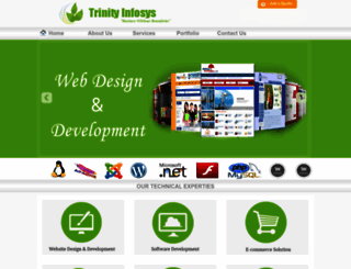 trinityinfosys.com screenshot