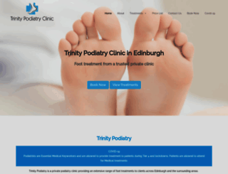 trinitypodiatry.co.uk screenshot