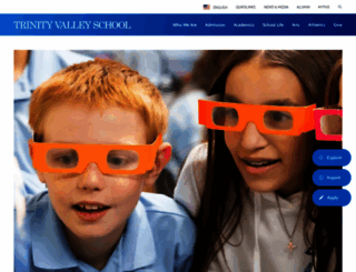 trinityvalleyschool.org screenshot