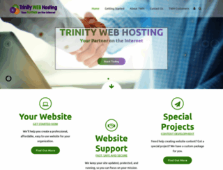 trinitywebhosting.com screenshot