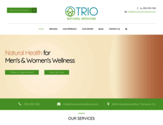 trionaturalmedicine.com screenshot