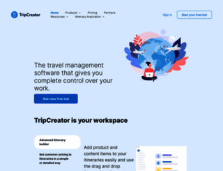 tripcreator.com screenshot