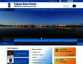 tripura.gov.in screenshot