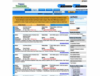tripuratenders.com screenshot