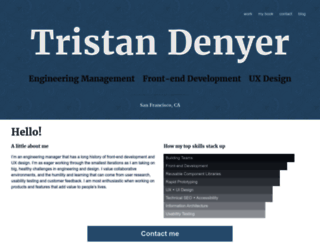 tristandenyer.com screenshot