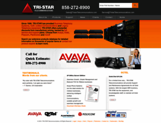 tristartelecommunications.com screenshot