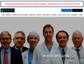 tristatespecialists.com screenshot