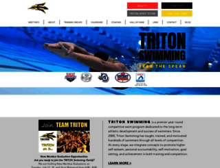 tritonswimming.com screenshot