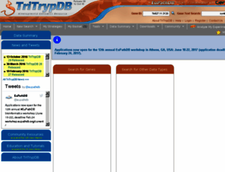 tritrypdb.org screenshot